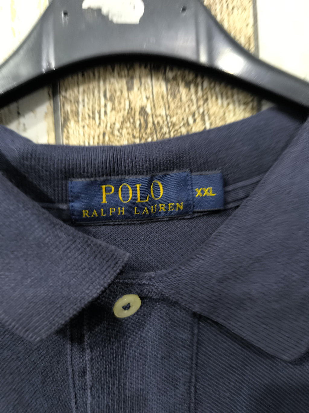 Polo con bottoni maniche lunghe Polo Ralph Lauren Blu Navy Vintage Y2K (XXL) — foto 5