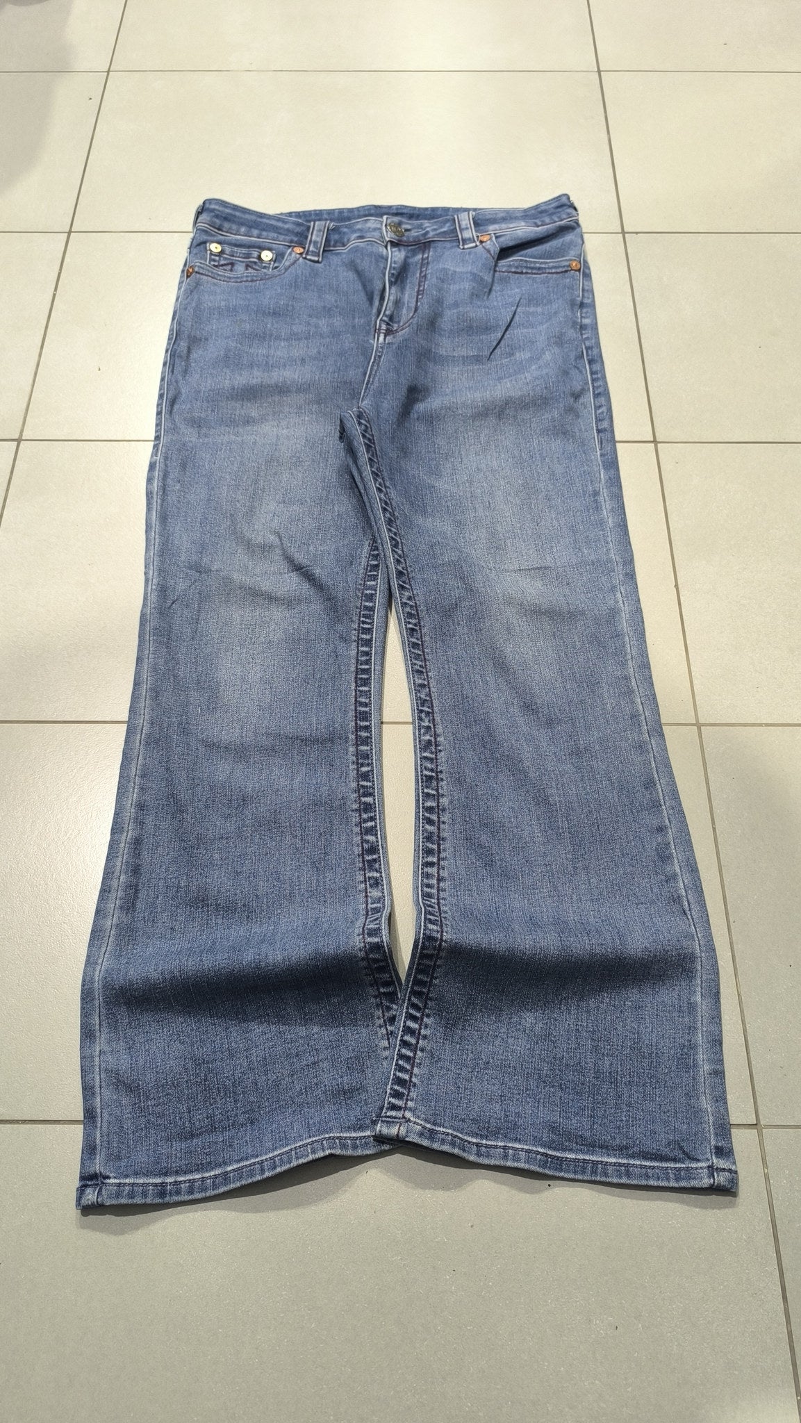 Jeans True Religion 5 Tasche Blu Denim Vintage Y2K (32) — foto 7