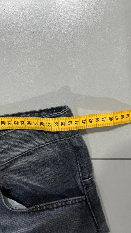 Denim Black Baggy Fit Striped (M)
