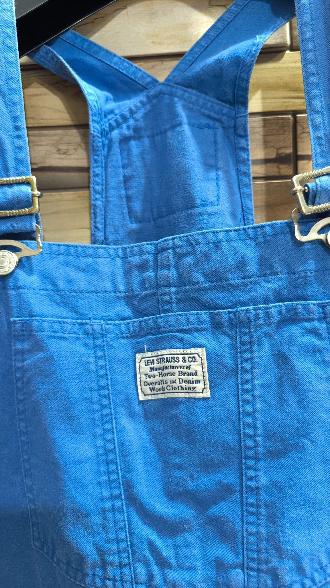 Salopette Corta Levi's Blu Elettrico | Denim Estate Donna Vintage Y2K (L)