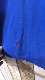 Polo Ralph Lauren Maglietta Blu Logo Ricamato Vintage Y2K (L) — foto 4