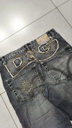 Jeans Dolce & Gabbana gamba ampia ricami Vintage Y2K uomo (M) — foto 5