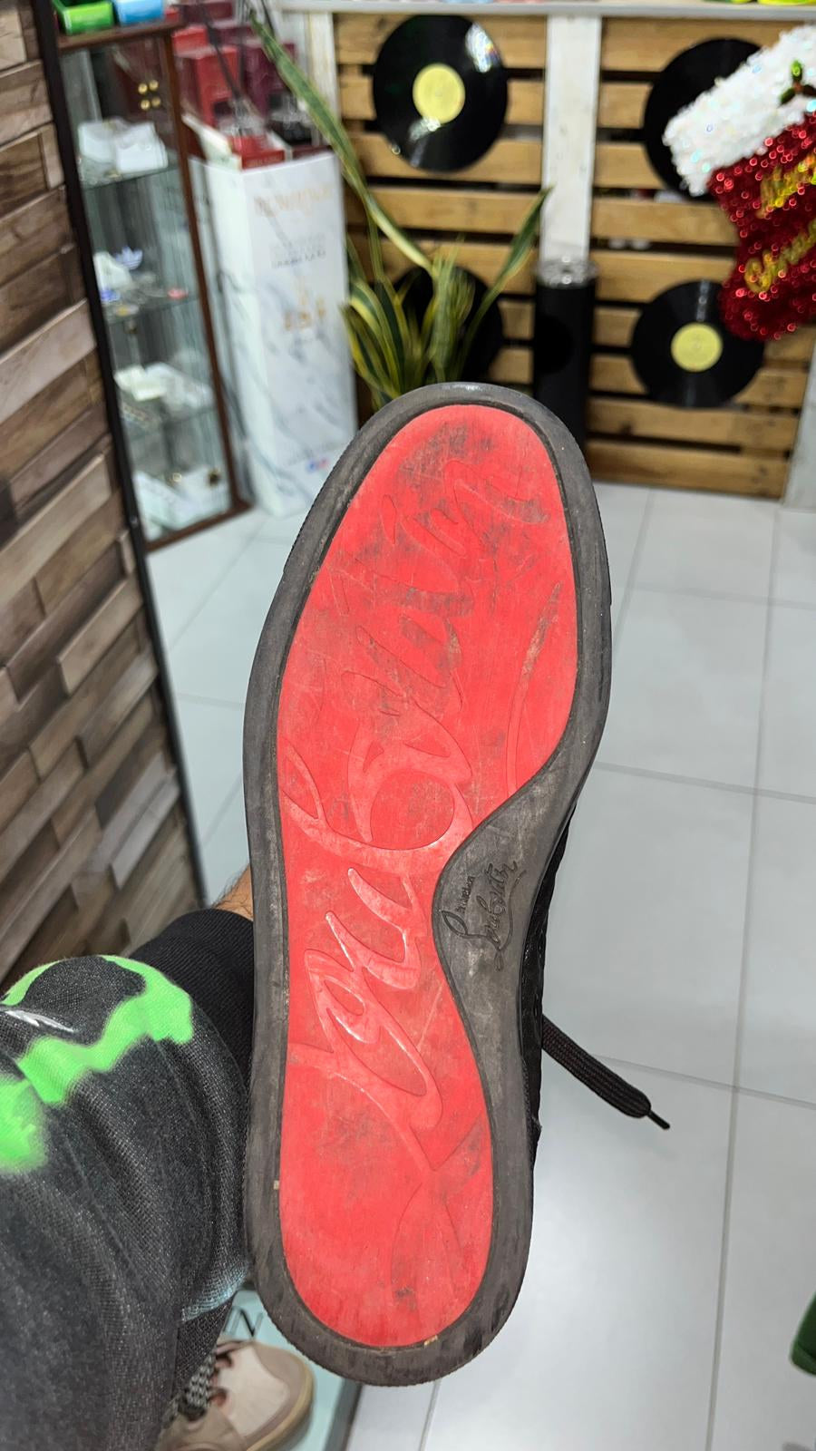 Sneakers Alte Stringate Christian Louboutin Nere Borchie Vintage Y2K (39) — foto 8