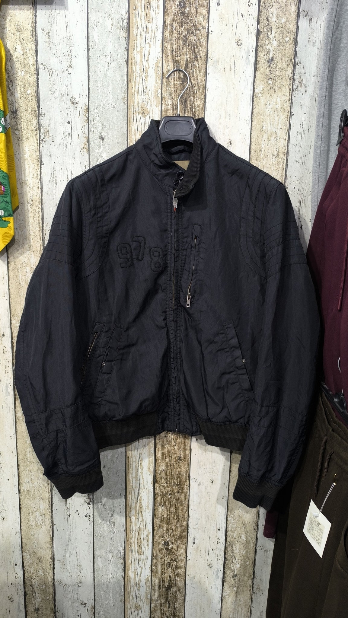 Giacca bomber Diesel Nero Vintage Y2K (L) — foto 3
