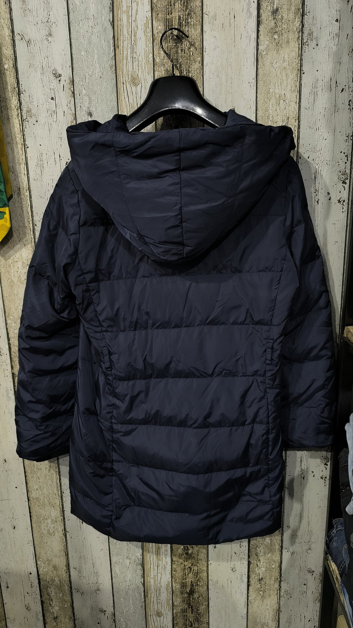 Cappotto lungo imbottito con cappuccio Weekend Max Mara Blu scuro Vintage Y2K Donna (S) — foto 5