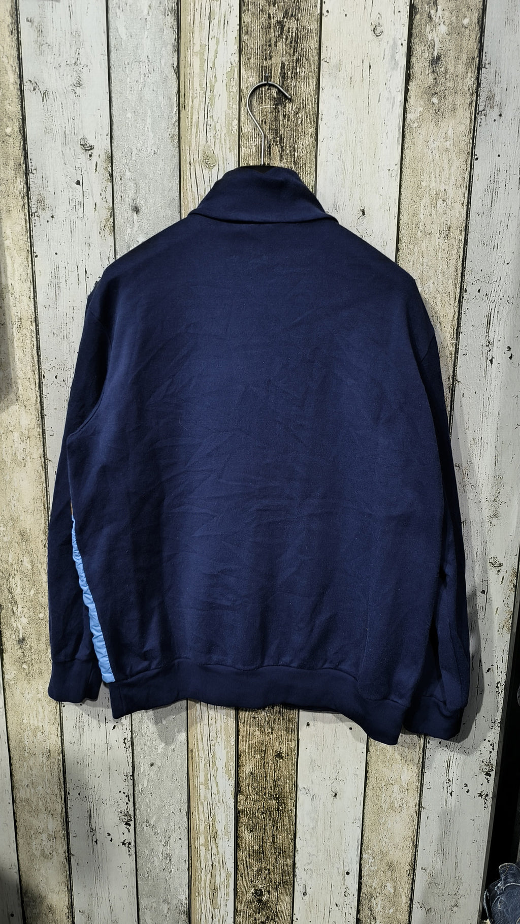 Giacca Sportiva Reebok Full Zip Collo Alto Azzurro Blu Navy Giallo Ocra Vintage Y2K (46) — foto 6