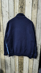 Giacca Sportiva Reebok Full Zip Collo Alto Azzurro Blu Navy Giallo Ocra Vintage Y2K (46) — foto 6