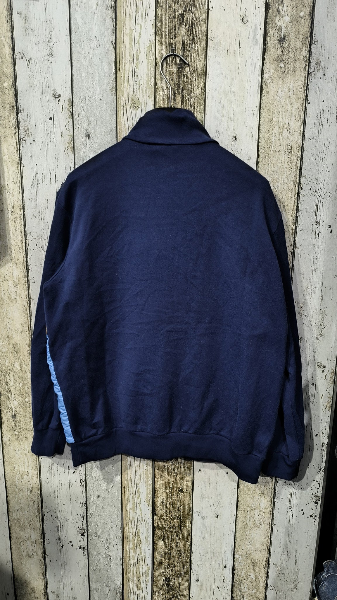 Giacca Sportiva Reebok Full Zip Collo Alto Azzurro Blu Navy Giallo Ocra Vintage Y2K (46) — foto 6
