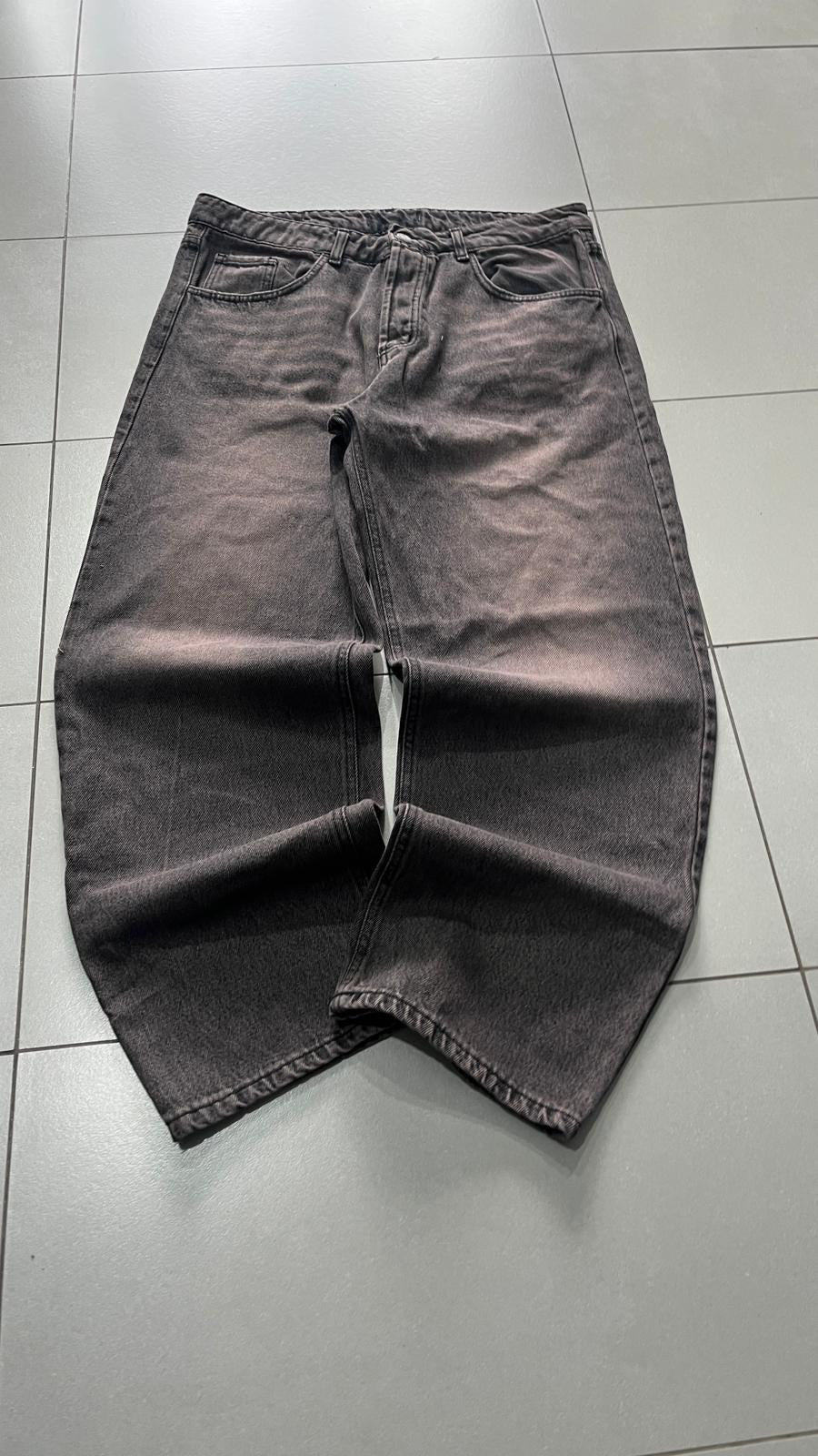 Jeans Art-California Grigio Antracite Slavato Vintage Y2K — foto 3
