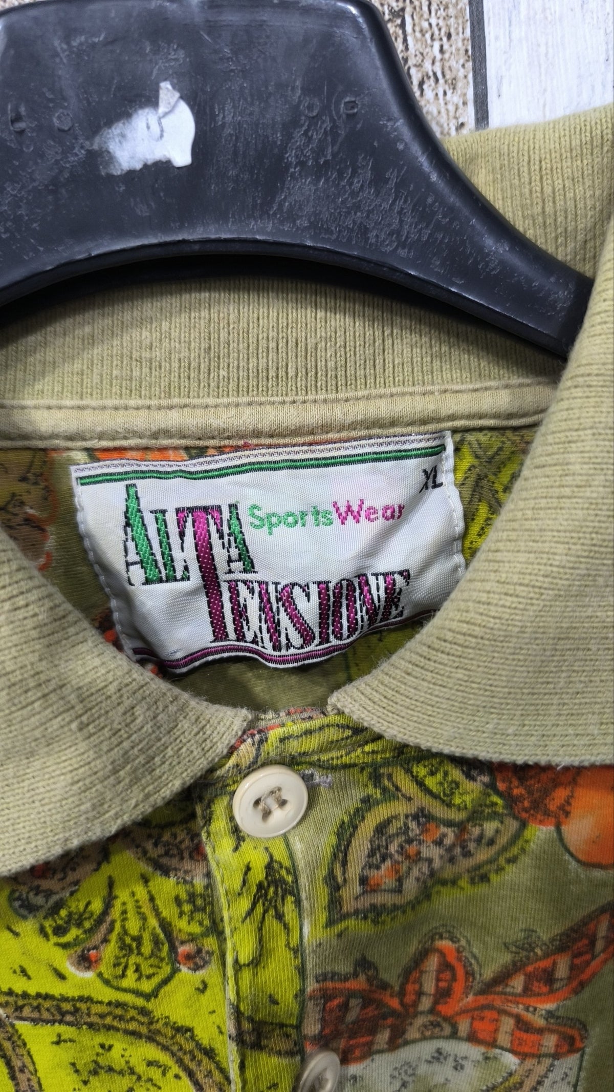 Alta Tensione Sportswear Maglia Polo Fantasia Vintage Y2K (XL) — foto 4