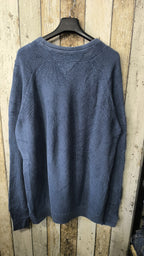 Maglione Girocollo Hilfiger Denim Coste Raglan Logo Ricamato Vintage Y2K (XL) — foto 5