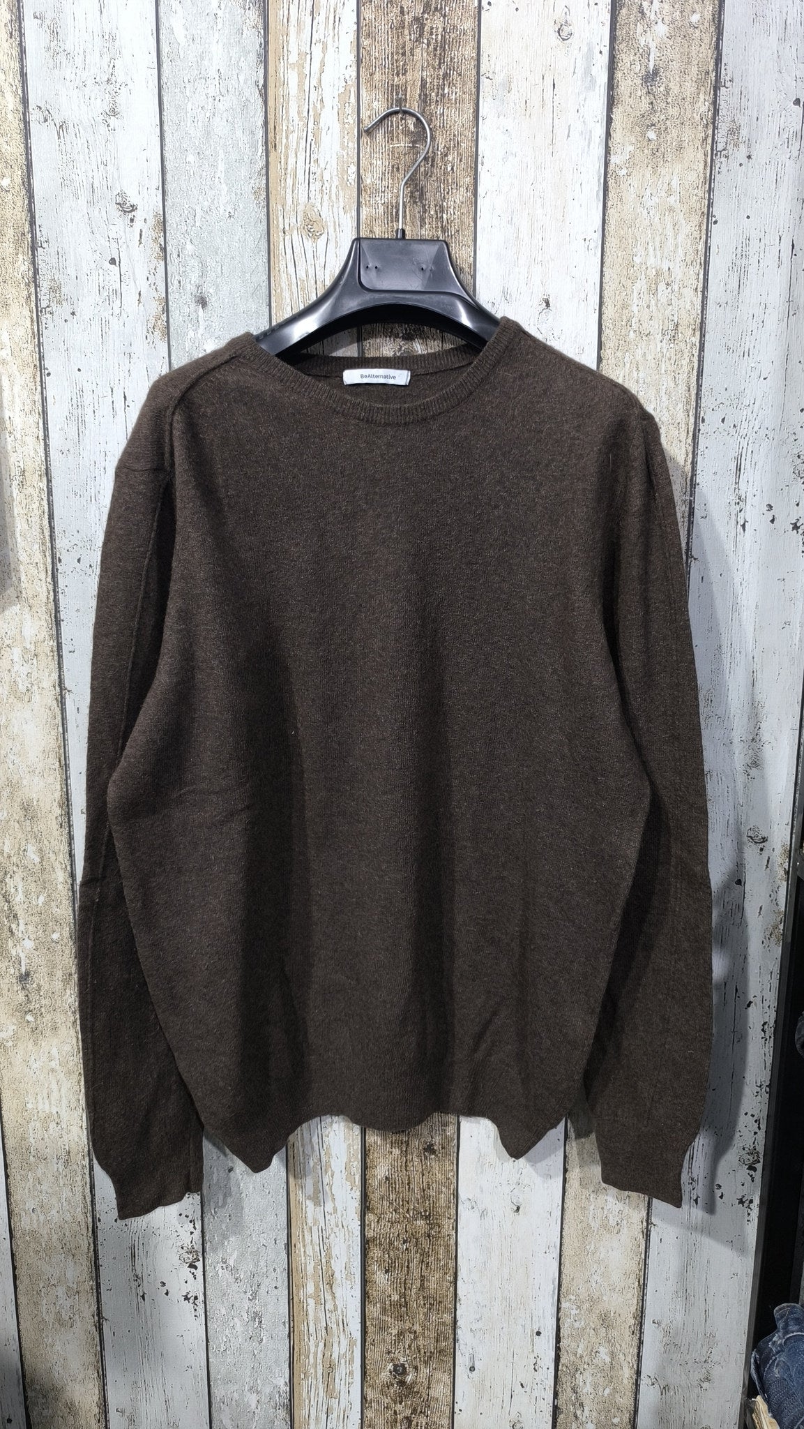 Maglione girocollo BeAlternative Marrone scuro Vintage Y2K (XL) — foto 3