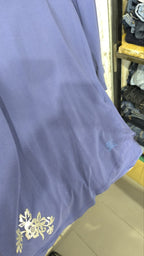 Maglia Burberry Brit Vintage Y2K Blu Manica 3/4 Decoro Floreale (S) — foto 4