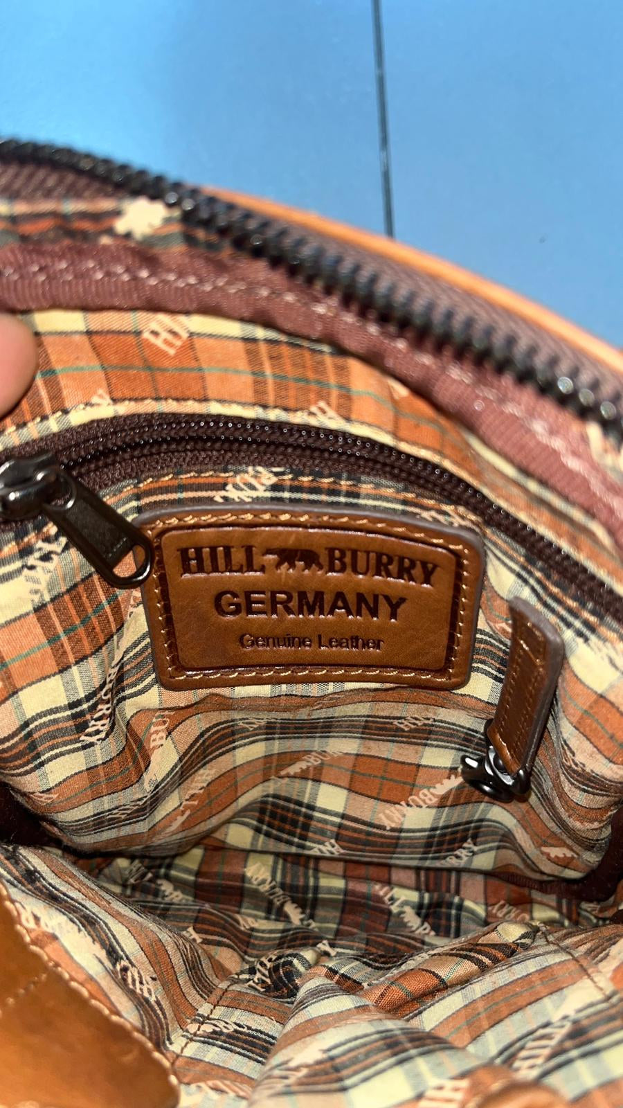 Borsa a tracolla in pelle Hill Burry Marrone Cuoio Vintage Y2K — foto 8