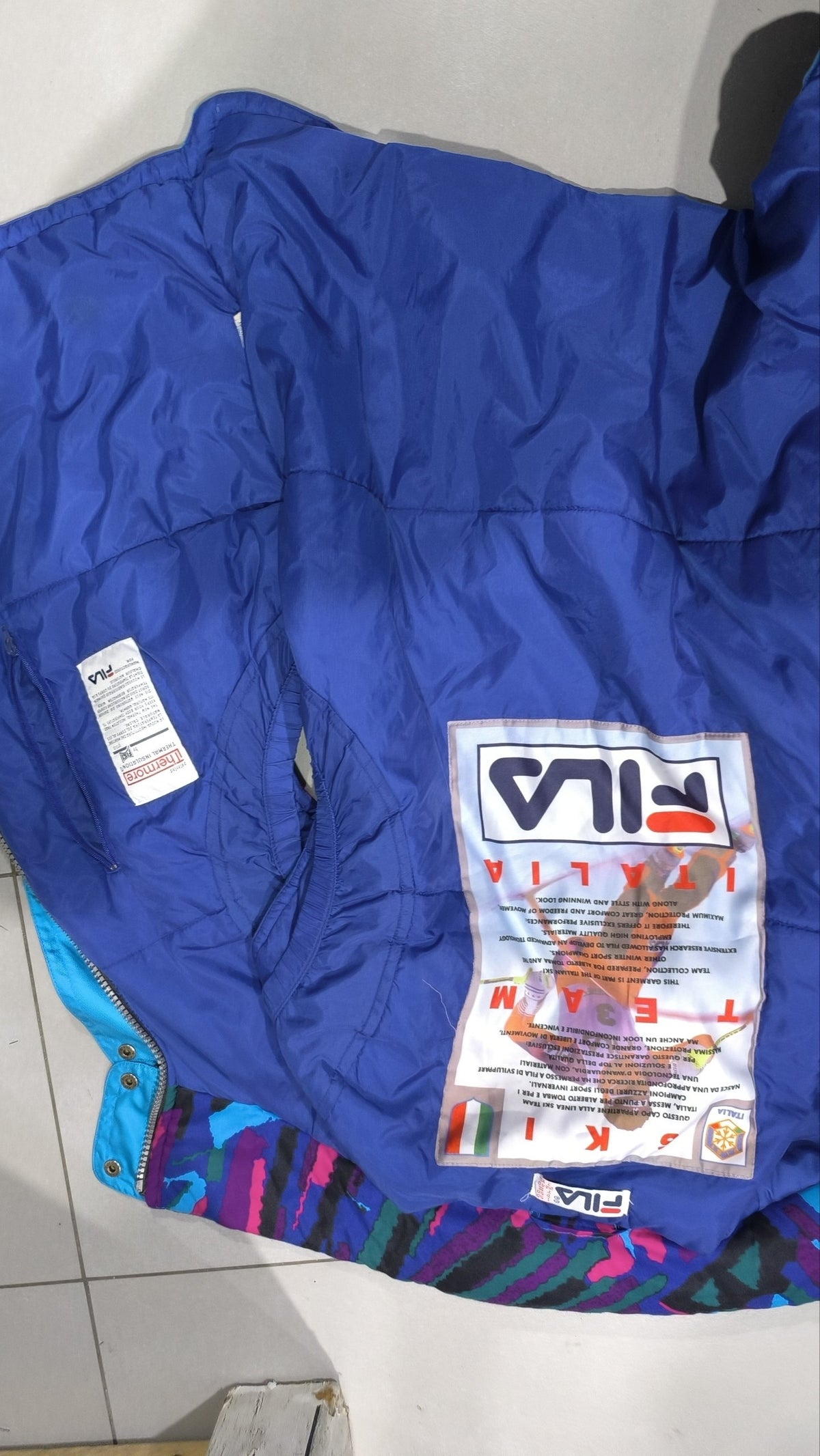Gilet smanicato Fila Multicolore Vintage Y2K (XL) — foto 5