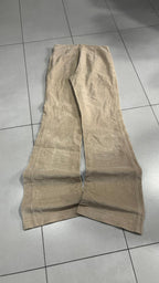 Pantaloni velluto a coste Ramp gamba ampia Beige tortora Vintage Y2K (38) — foto 3