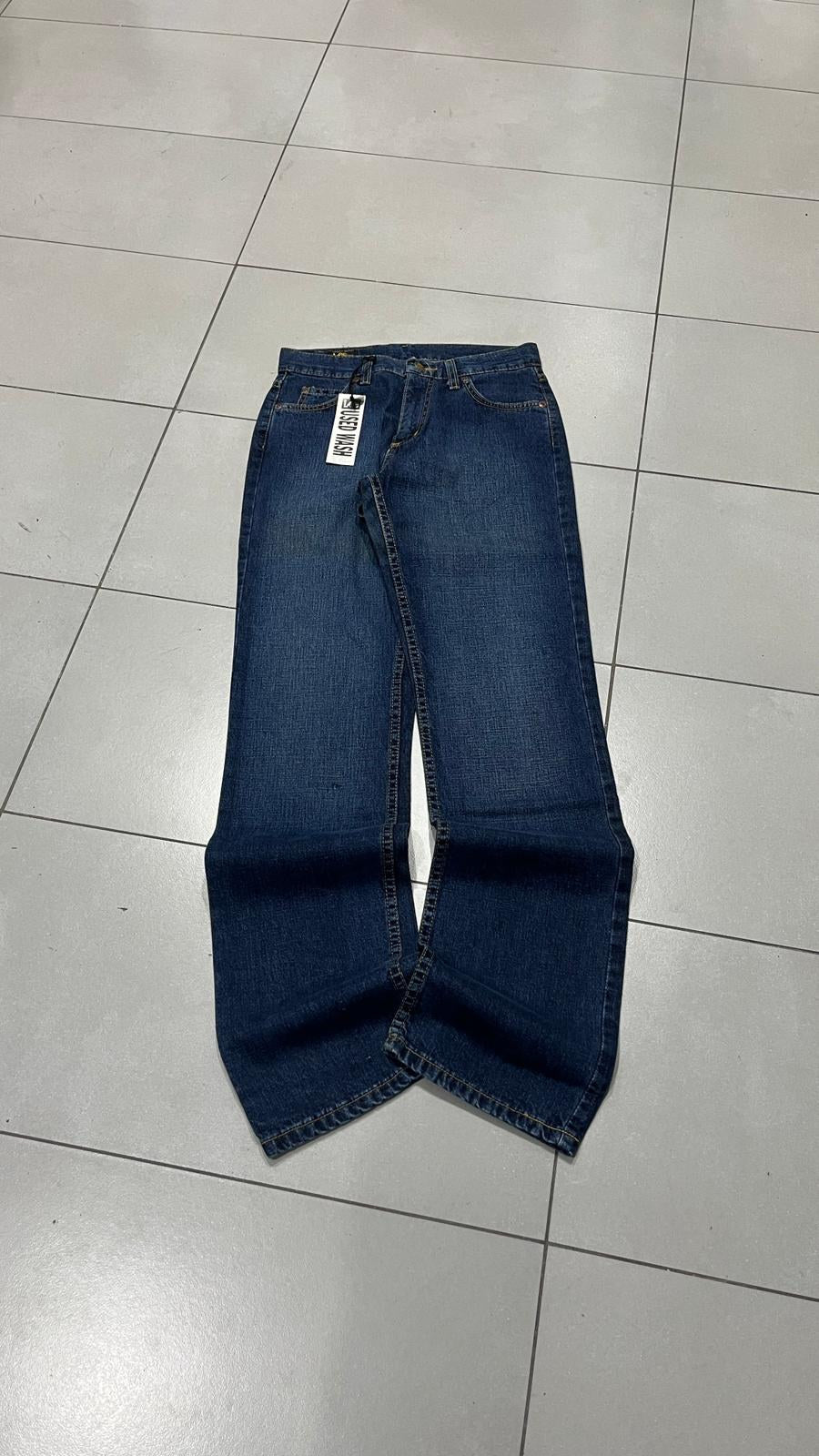 Jeans Lee Denim Cinque Tasche Blu Scuro Vintage Y2K (S) — foto 4