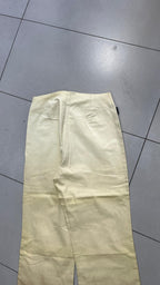 Pantaloni Gamba Dritta Leggermente Ampia Crema Chiaro Vintage Y2K (38) — foto 3