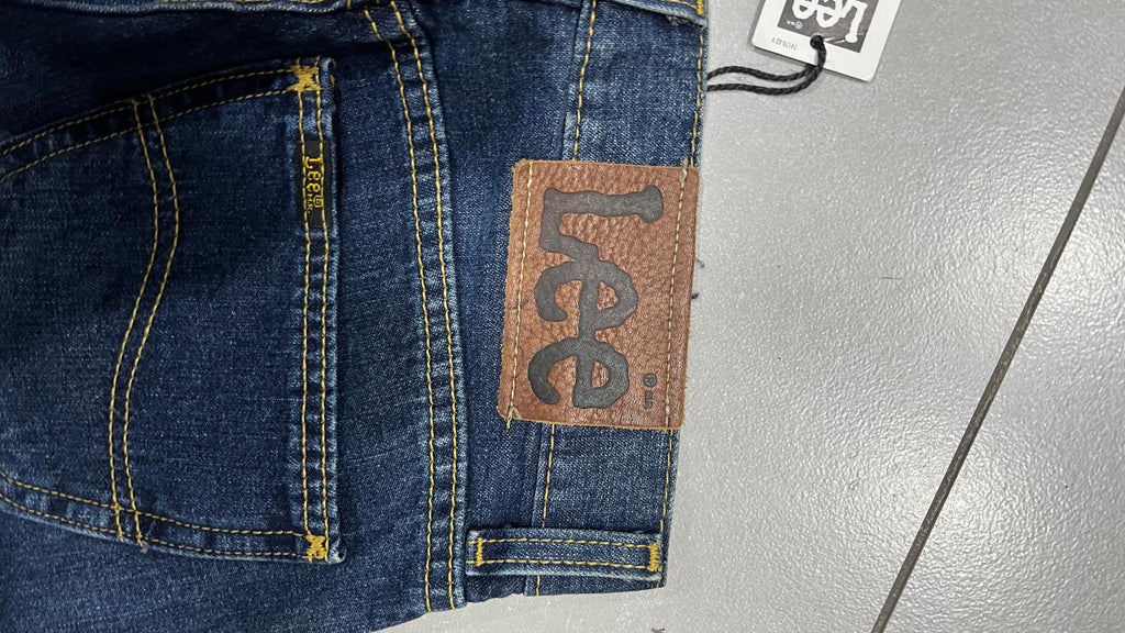 Jeans Lee Denim Cinque Tasche Blu Scuro Vintage Y2K (S) — foto 6