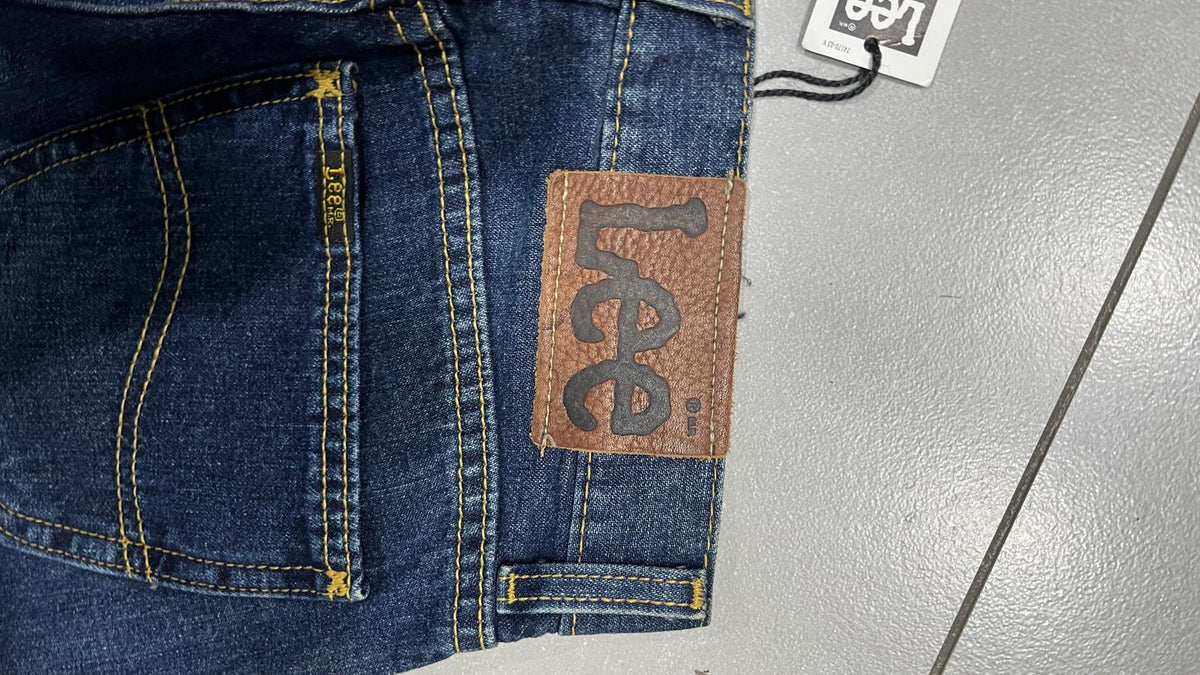 Jeans Lee Denim Cinque Tasche Blu Scuro Vintage Y2K (S) — foto 6