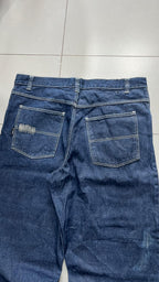 Jeans Urban Edge Jeans Co. Patchwork Blu Scuro Vintage Y2K — foto 4