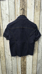 Camicia in denim èxtyle maniche corte Vintage Y2K donna (S) — foto 6