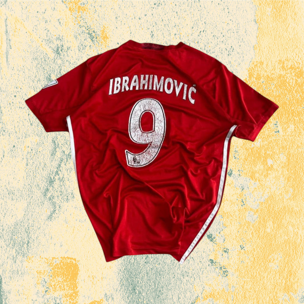 T-Shirt Manchester United "Ibrahimovic 9" Football Vintage Y2K 90s 2000s American Style (L)