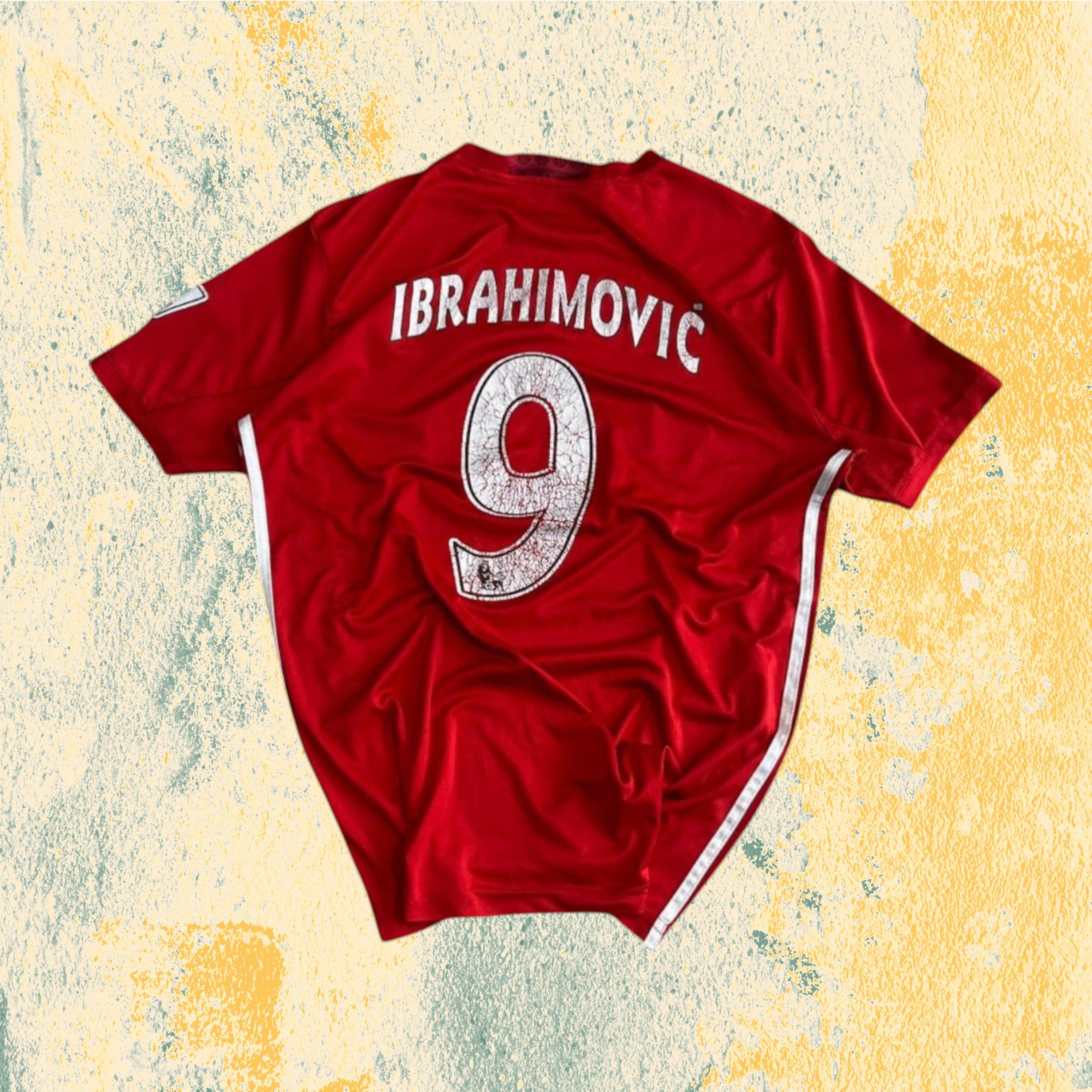 T-Shirt Manchester United "Ibrahimovic 9" Football Vintage Y2K 90s 2000s American Style (L)