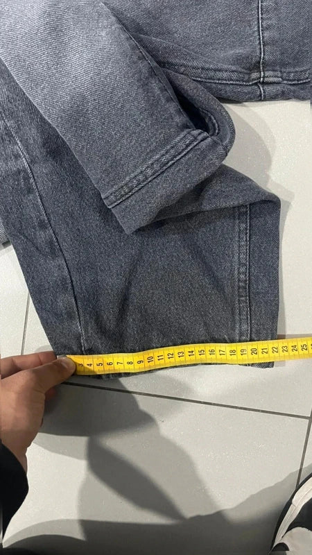 Denim Black Baggy Fit Striped (M)