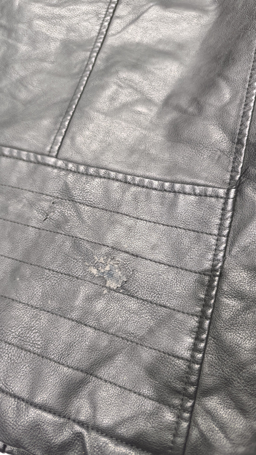 Giacca in pelle con cappuccio Levi Strauss & Co. Vintage Y2K Nera (M) — foto 7