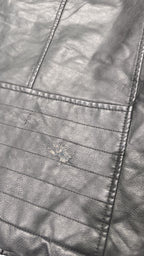 Giacca in pelle con cappuccio Levi Strauss & Co. Vintage Y2K Nera (M) — foto 7
