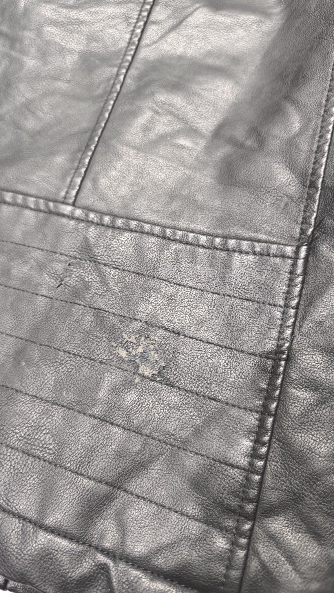 Giacca in pelle con cappuccio Levi Strauss & Co. Vintage Y2K Nera (M) — foto 7