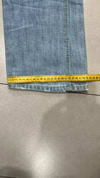Jeans Cinque Tasche Distressed Yesmiss Jeans Azzurro Denim Chiaro Vintage Y2K (26) — foto 7