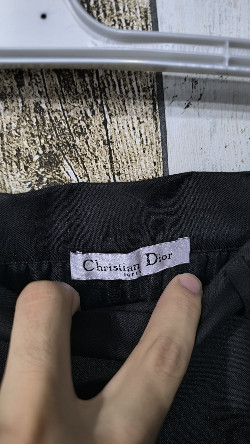 Gonna lunga plissettata Christian Dior asimmetrica nera Vintage Y2K (M) — foto 4