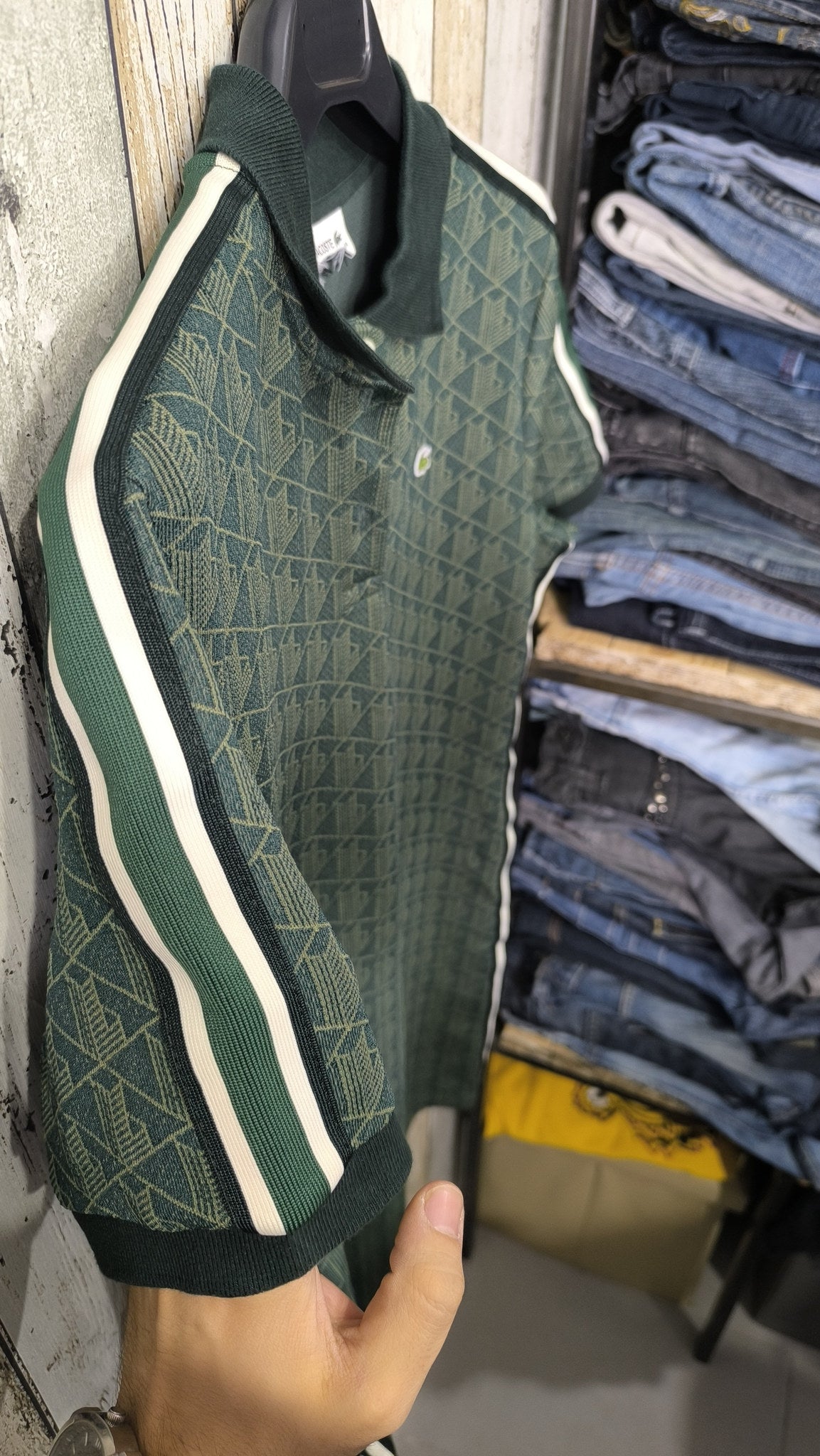 Vestitino Donna con bottoni Lacoste Geometrica Vintage Y2K Donna (44) — foto 5