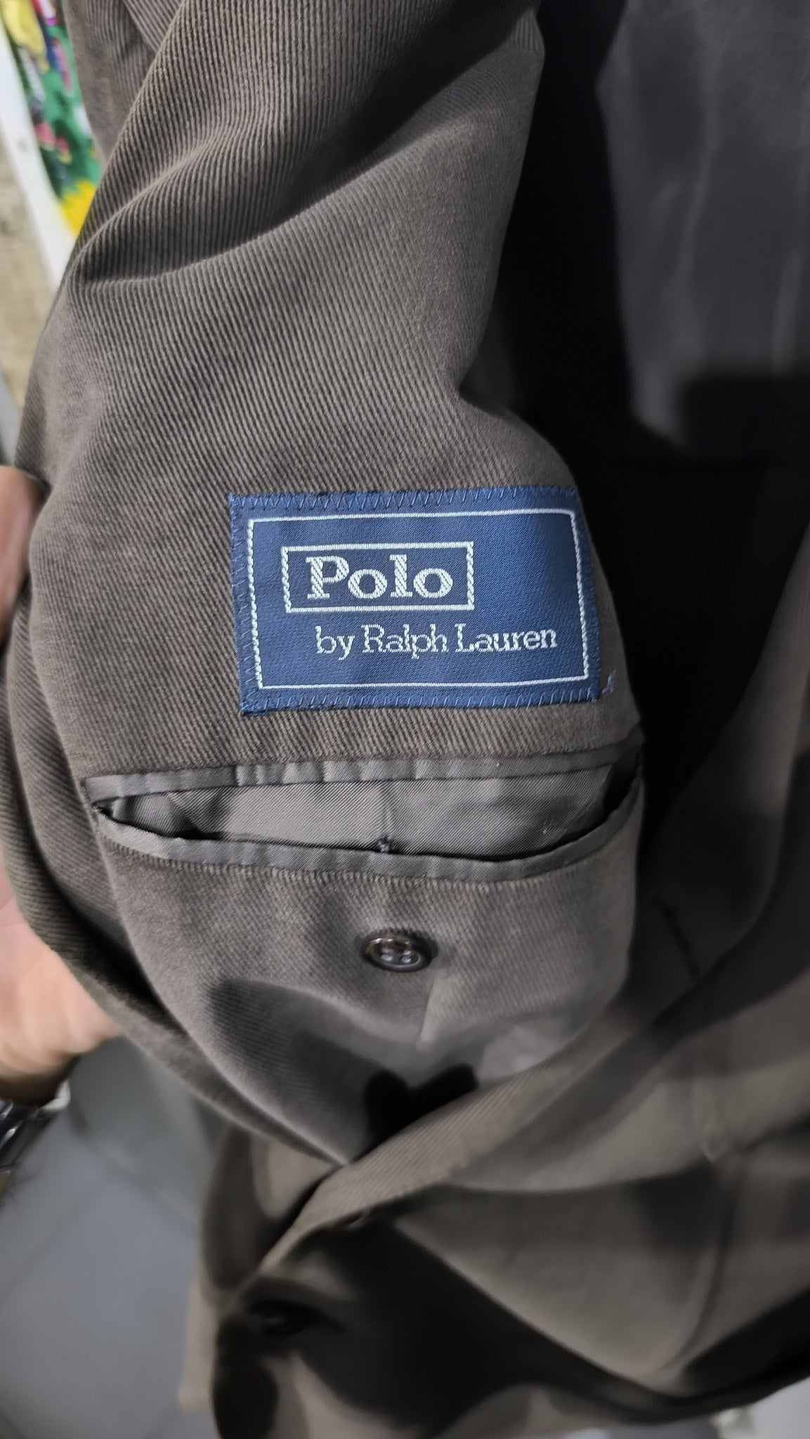 Giacca sartoriale Polo by Ralph Lauren Velluto a coste Marrone Vintage Y2K (54 R) — foto 5