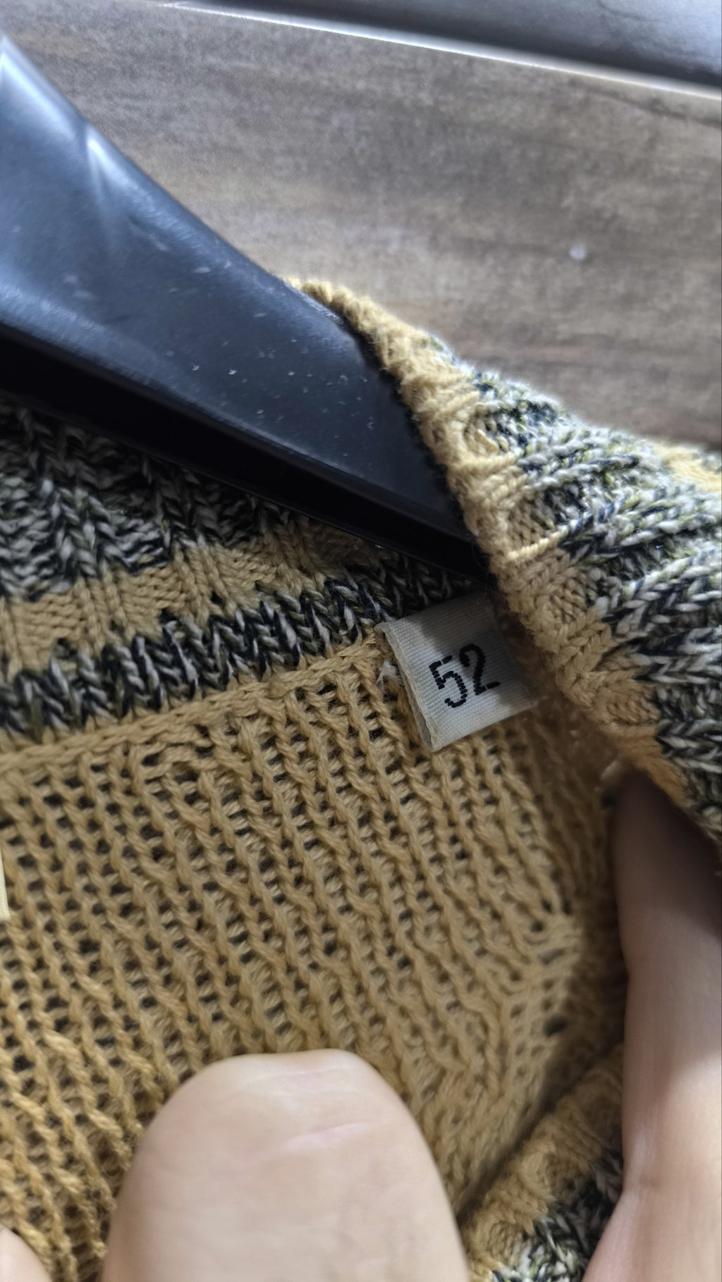 Maglione Umberto Bilancioni Vintage Y2K Giallo Ocra Verde Grigio (52) — foto 6