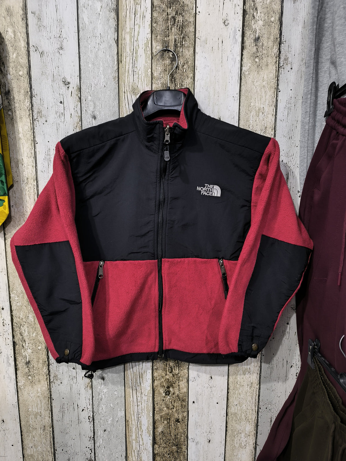 Pile Collo Alto Zip Integrale The North Face Nero Bordeaux Vintage Y2K — foto 3