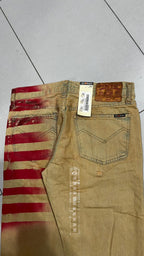 Jeans Straight Energie Straight Morris Beige Vintage Y2K (W32) — foto 6