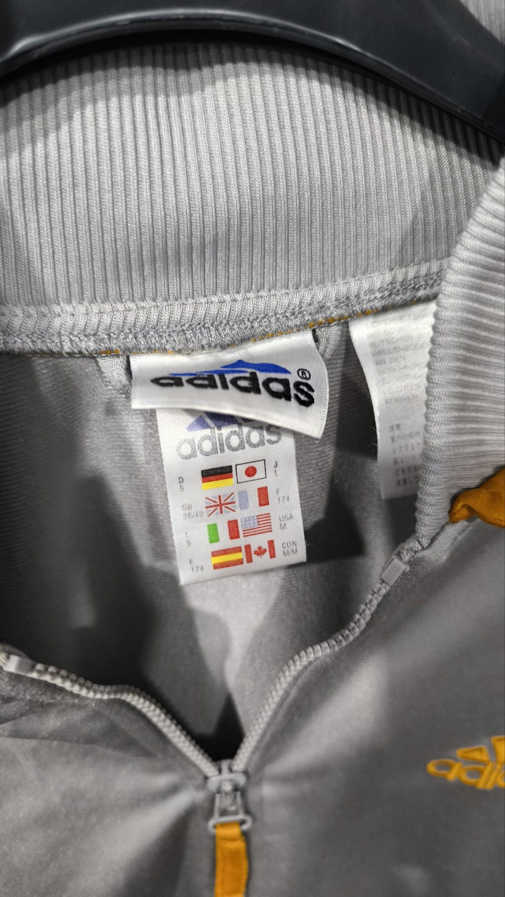 Giacca sportiva con zip adidas Grigio Vintage Y2K (M) — foto 5