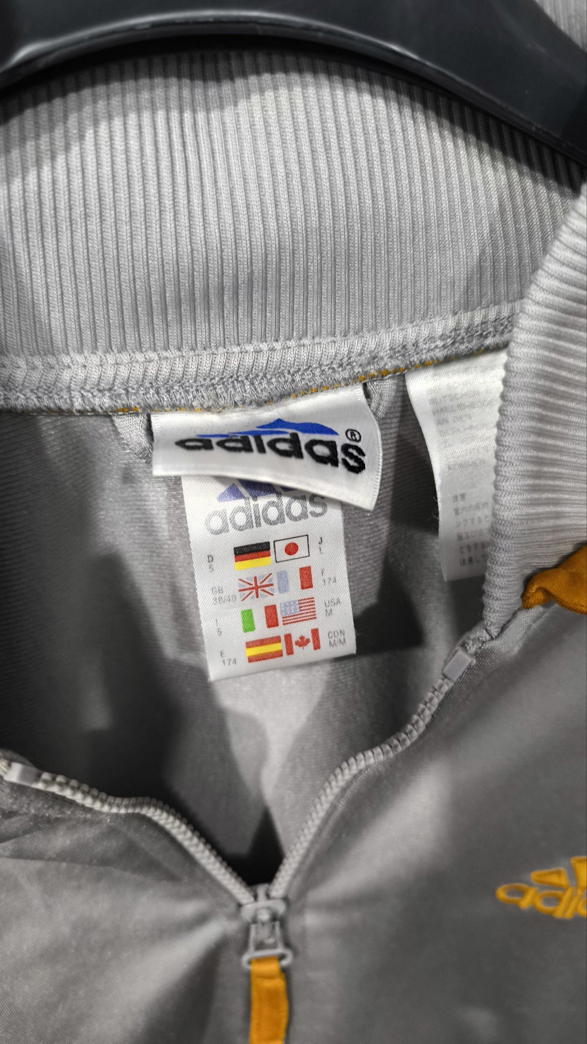 Giacca sportiva con zip adidas Grigio Vintage Y2K (M) — foto 5