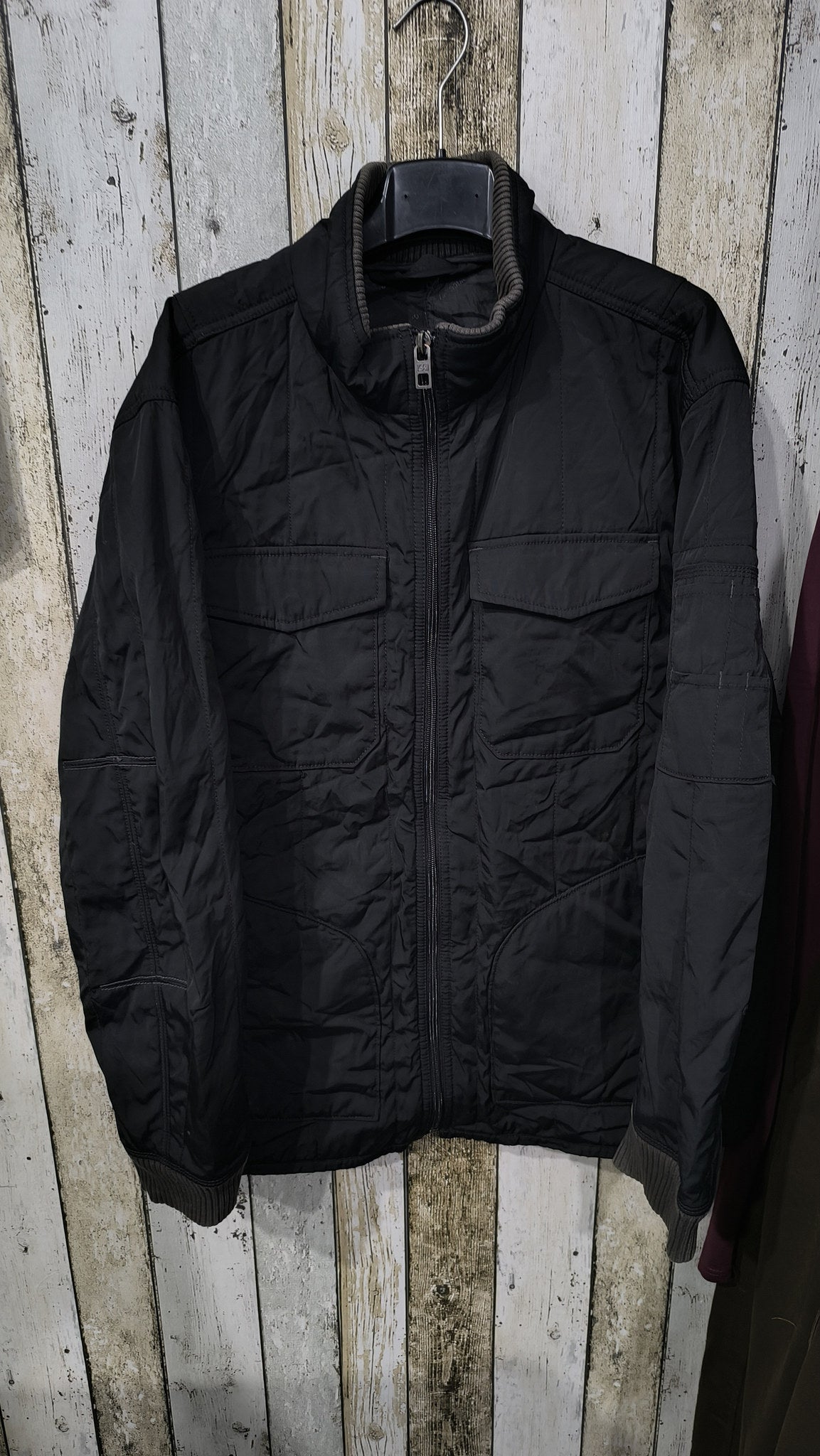 Giacca Collo Alto GAP Zip Integrale Nero Vintage Y2K (XL) — foto 3