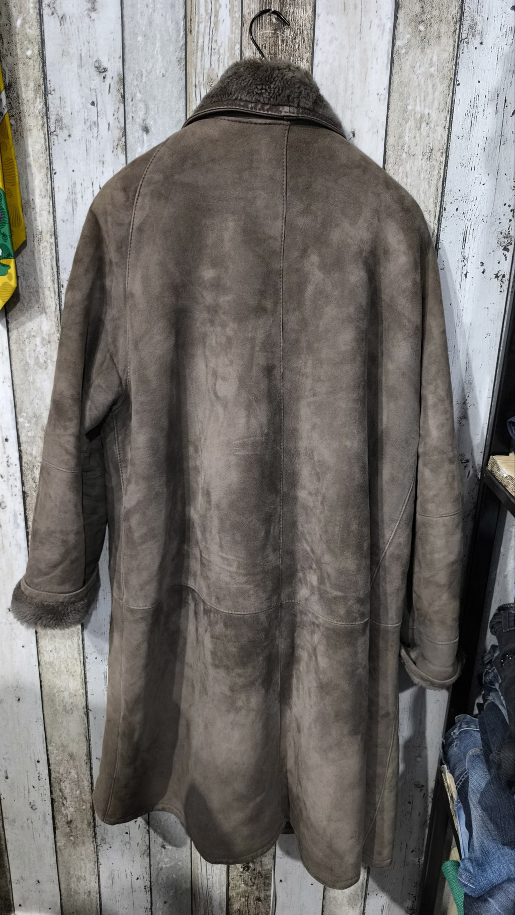 Marpel e Shearling Cappotto Vintage Y2K Marrone Pelle Lana (44) — foto 6