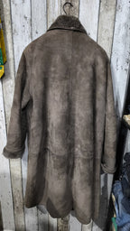 Marpel e Shearling Cappotto Vintage Y2K Marrone Pelle Lana (44) — foto 6
