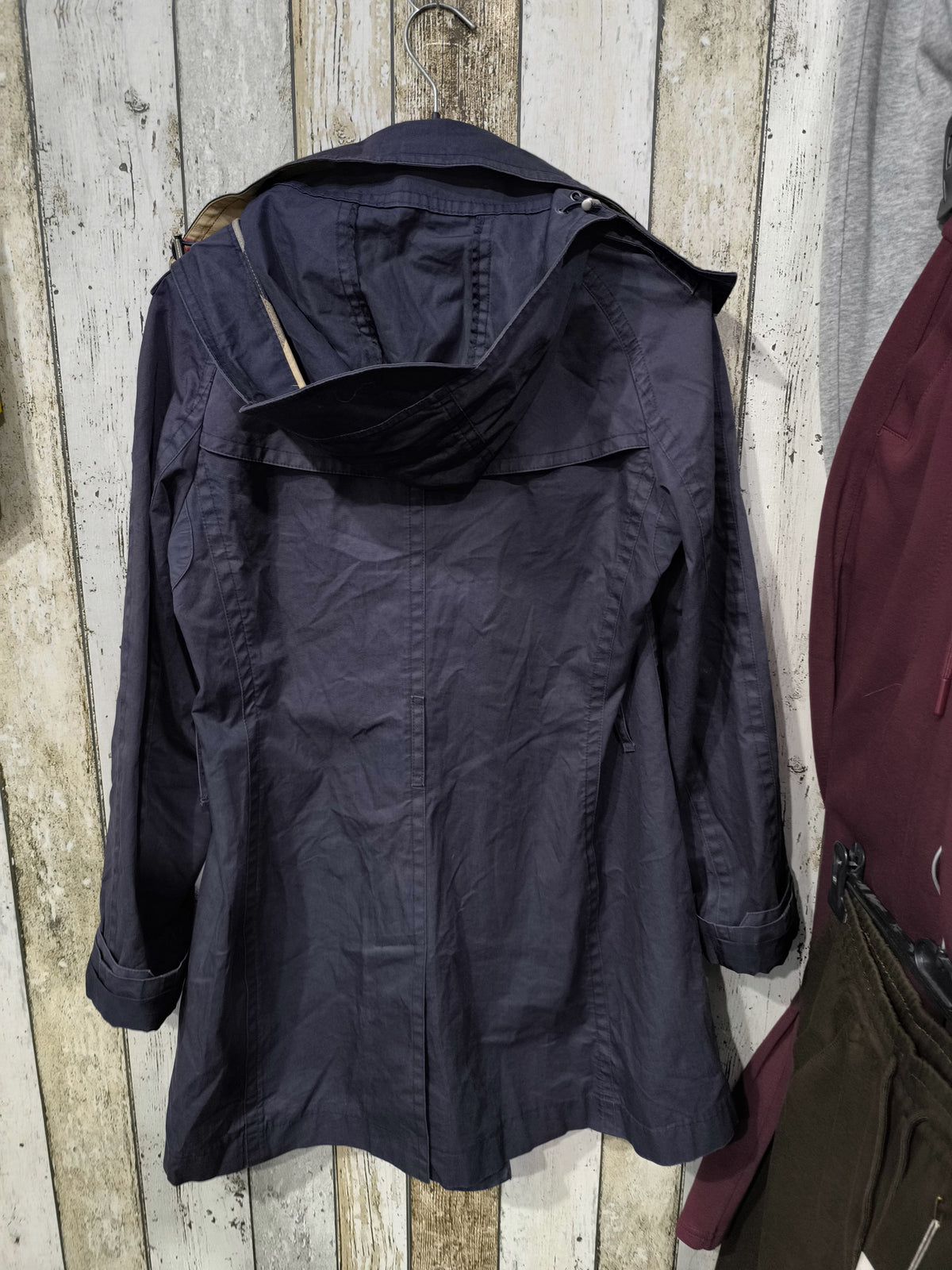 Trench Coat Doppiopetto Burberry Blu Navy Vintage Y2K — foto 6