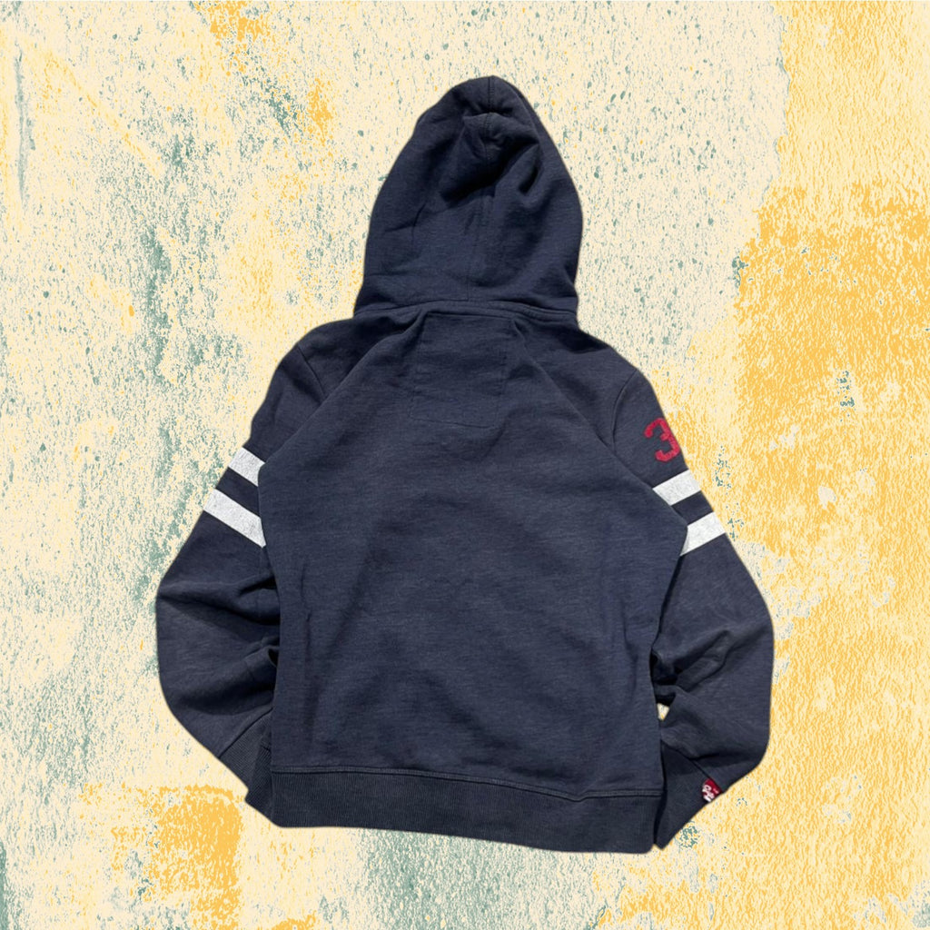 Felpa SuperDry Vintage Blu Marino con Stampa Y2K (M)