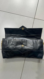 Borsa Clutch a Tracolla Catena Dorata Nero Vintage Y2K — foto 4
