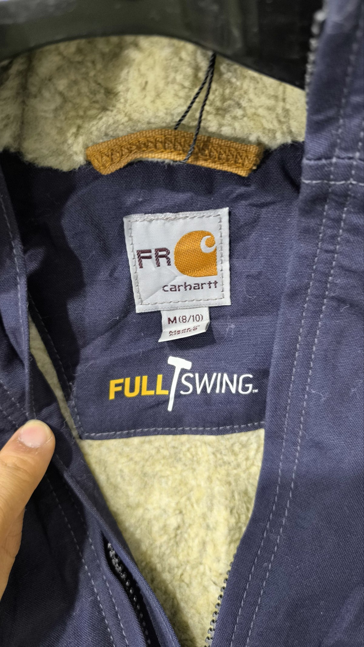 Giacca con cappuccio e zip Carhartt Full Swing FR Blu navy Vintage Y2K — foto 5