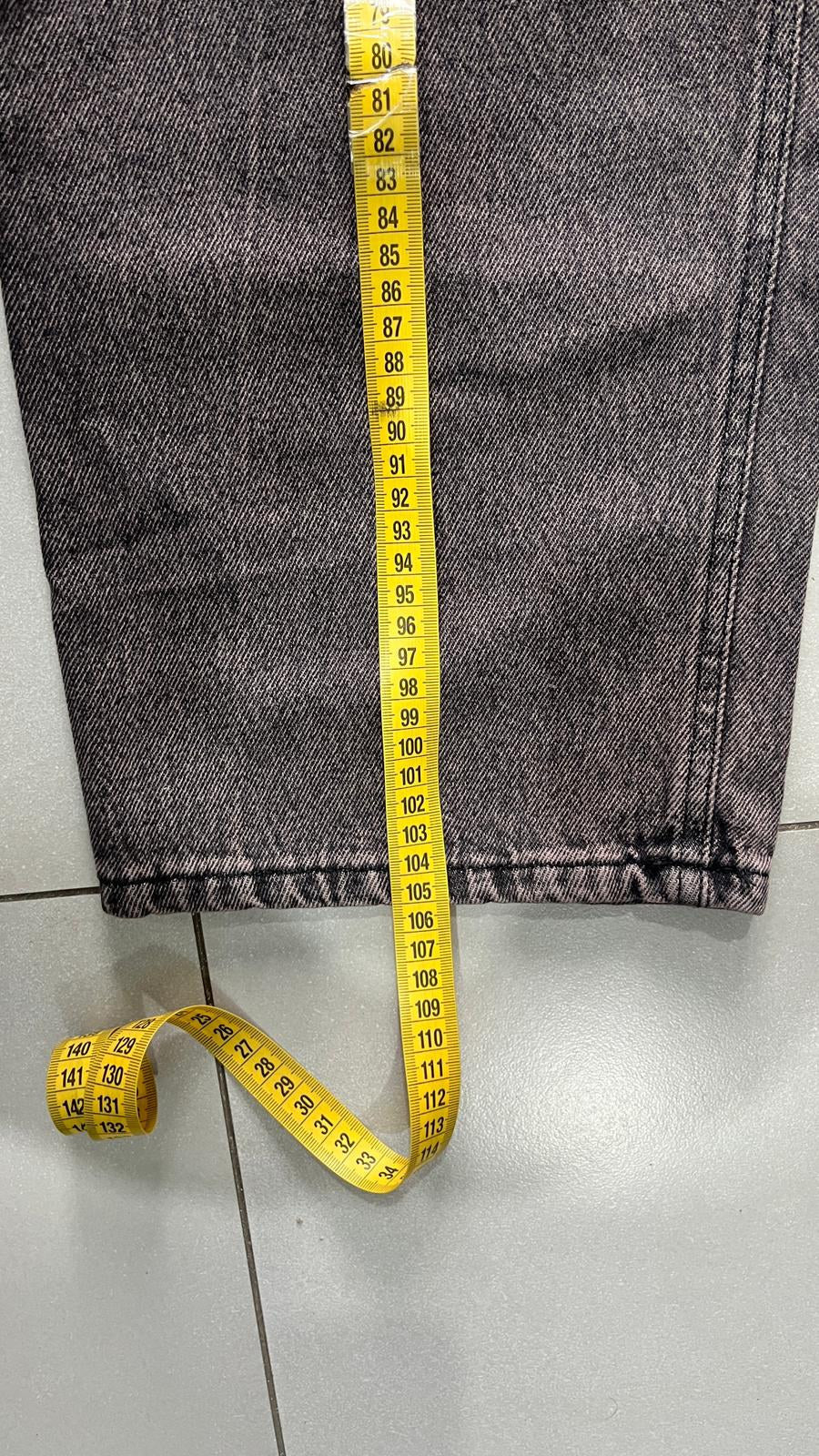 Jeans Art-California Grigio Antracite Slavato Vintage Y2K — foto 8