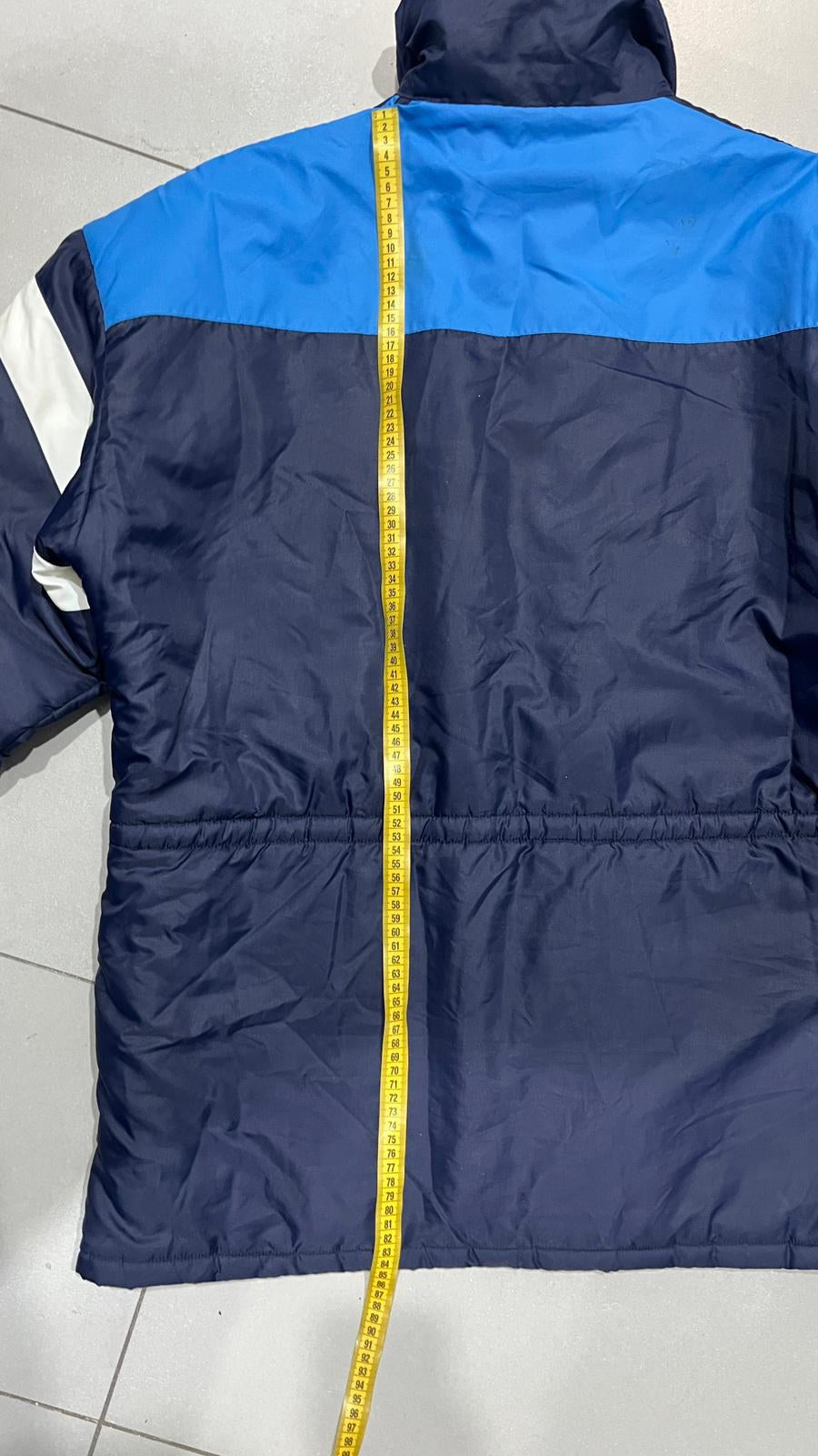Giacca Imbottita Sportiva adidas Blu Navy Color Block Vintage Y2K (54) — foto 8